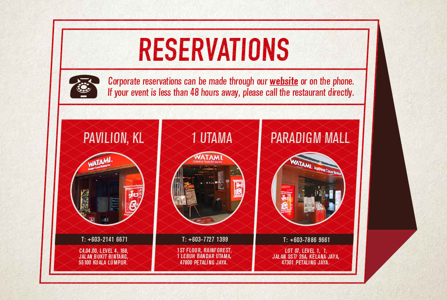 Watami Corporate Meetings & Events